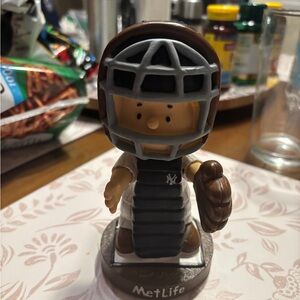 MetLife Baseball Catcher Figurine